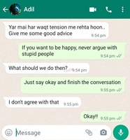 never argue with stupids